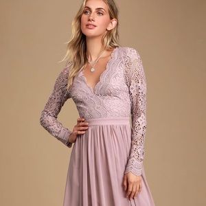 Lulu’s Awaken My Love Maxi Dress Mauve
